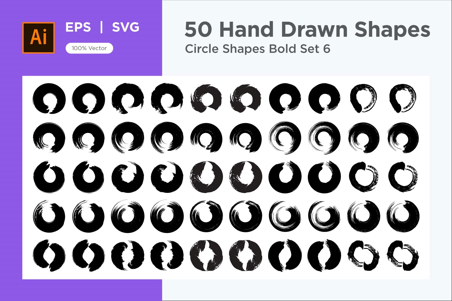 Circle Shape Bold 50_Set V 6