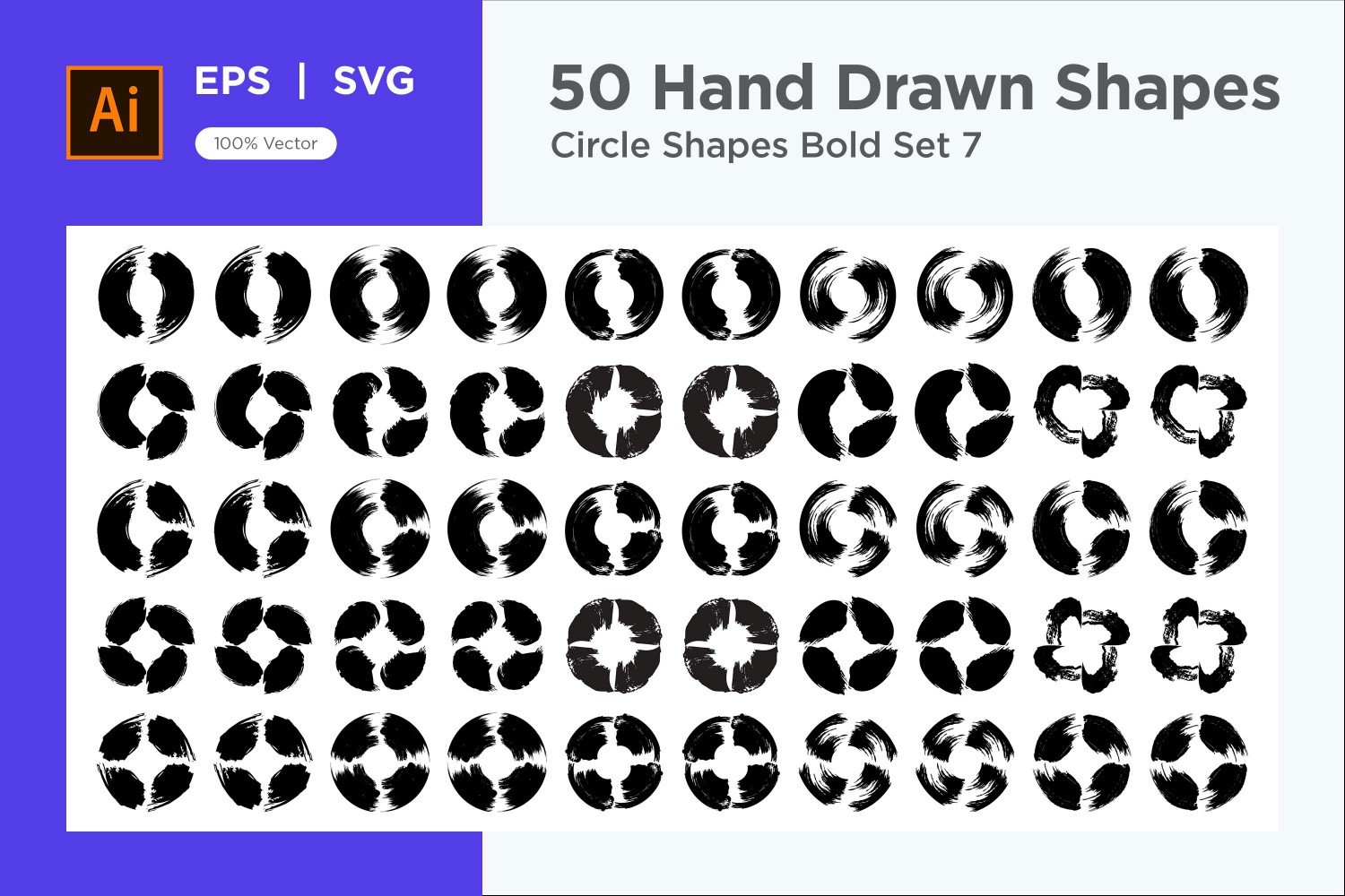 Circle Shape Bold 50_Set V 7