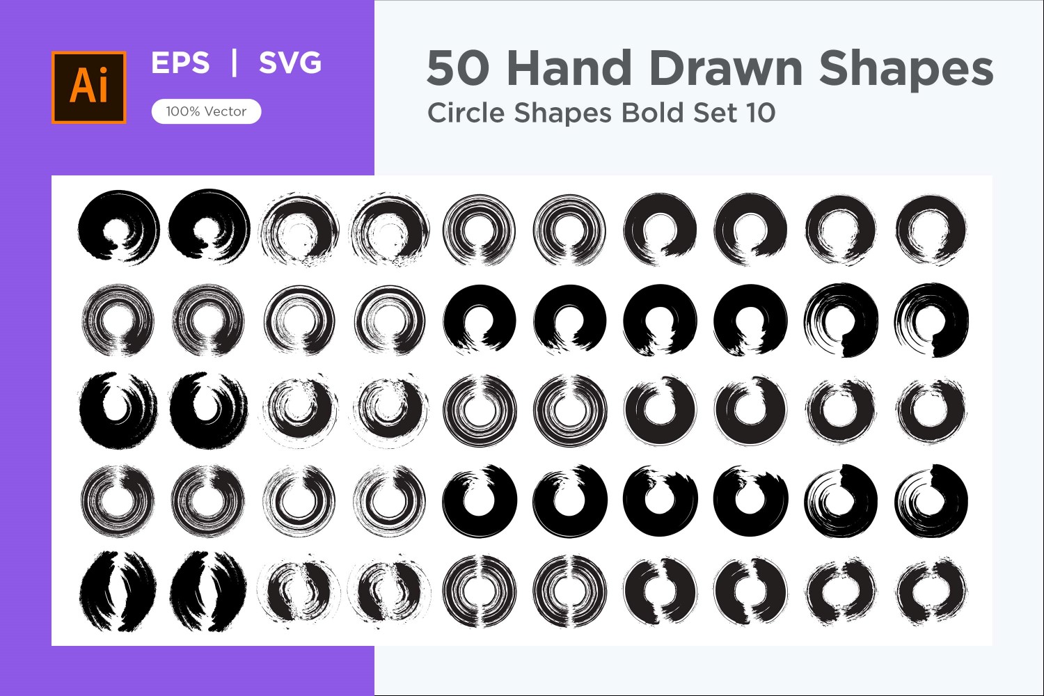 Circle Shape Bold 50_Set V 10
