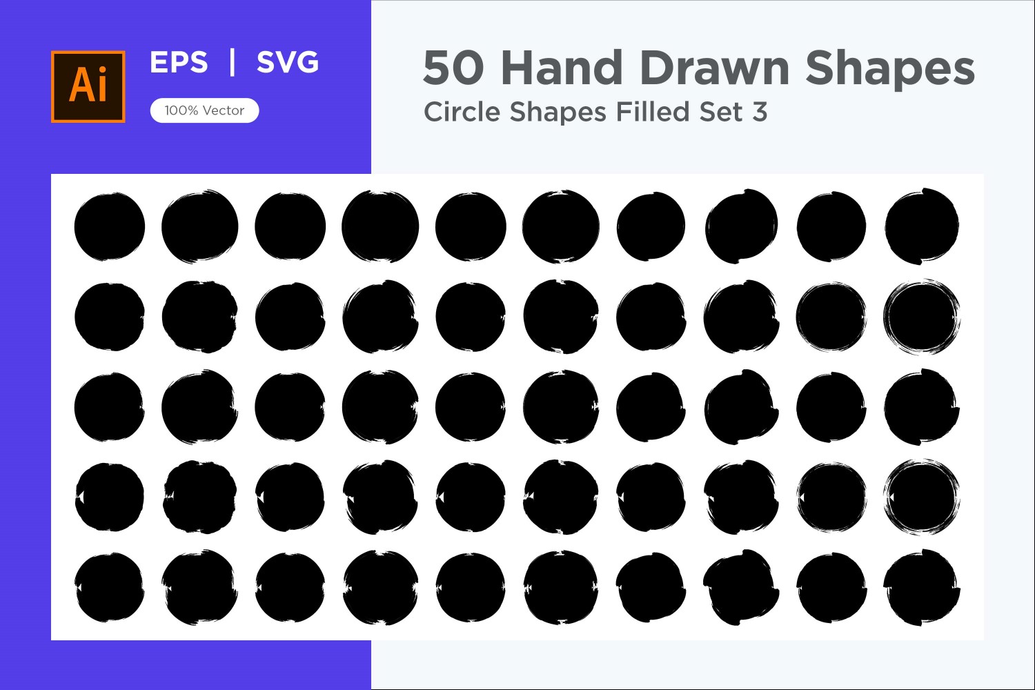 Circle Shape Filled 50_Set V 3