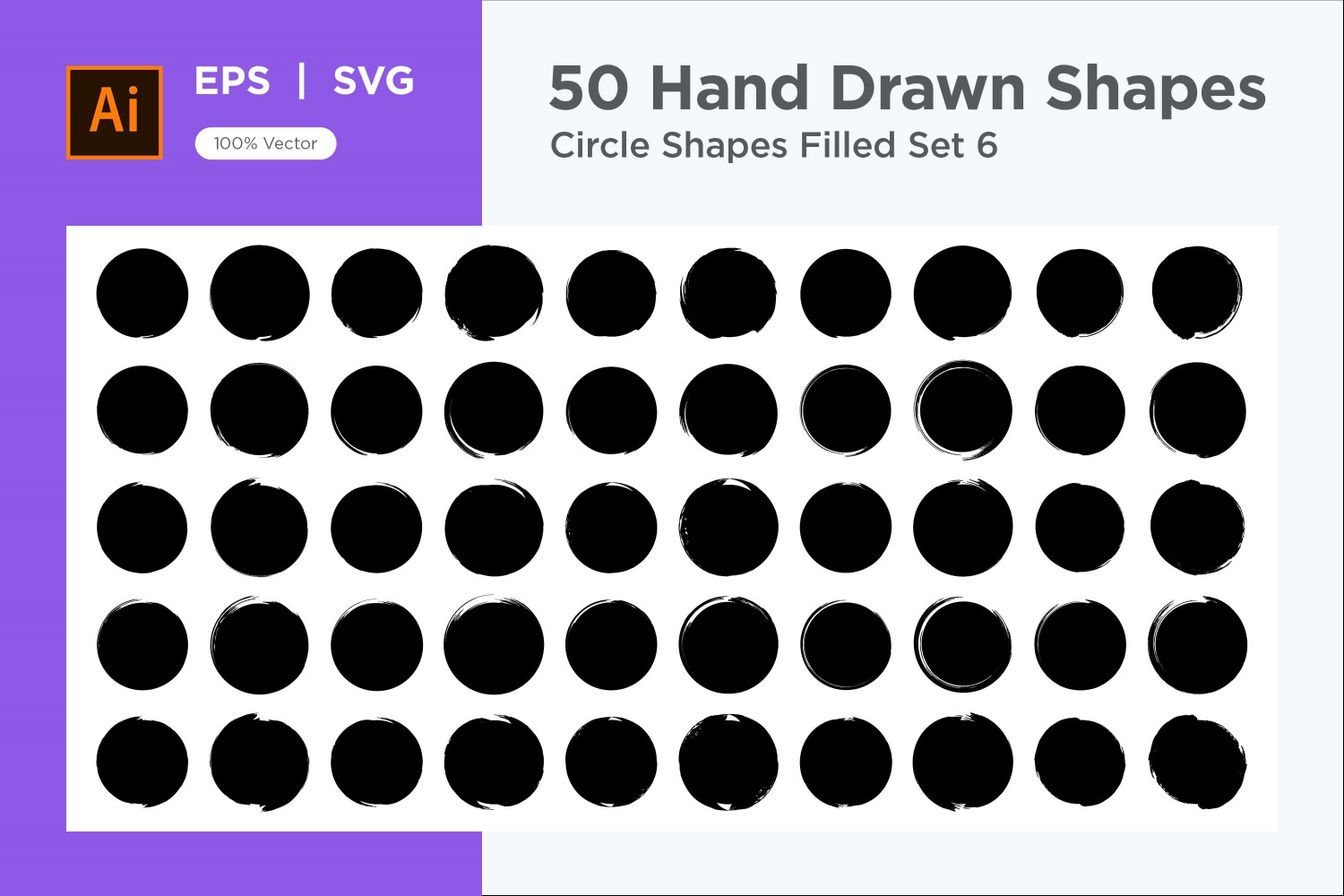 Circle Shape Filled 50_Set V 6
