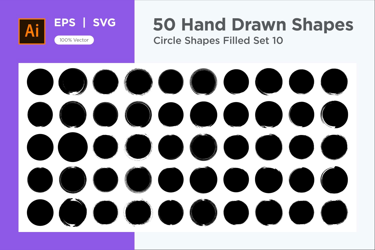 Circle Shape Filled 50_Set V 10