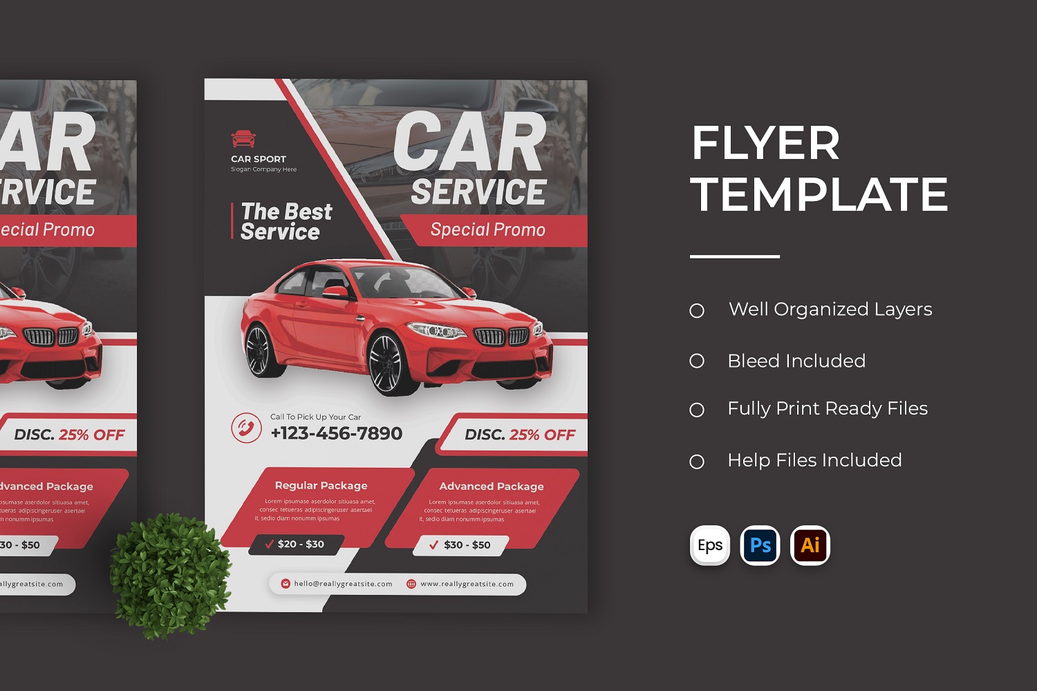 Car Sevice Flyer Template