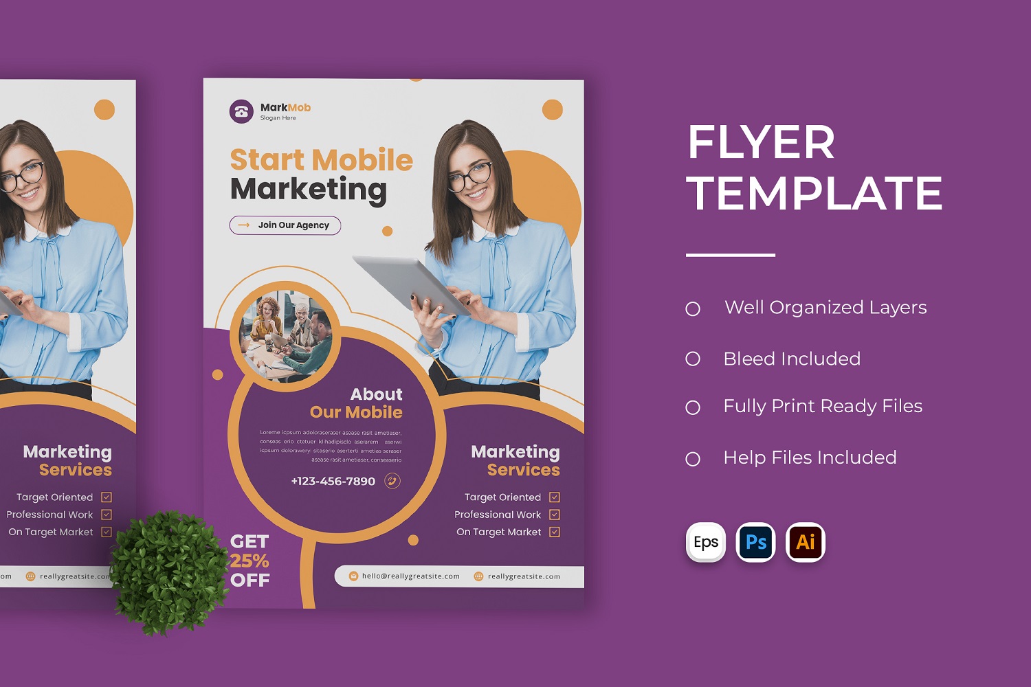 Mobile Marketing Flyer Template