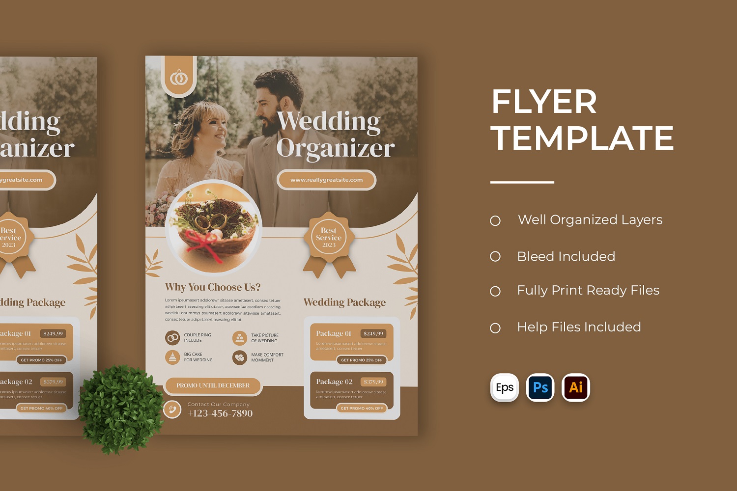 Wedding Organizer Flyer Template