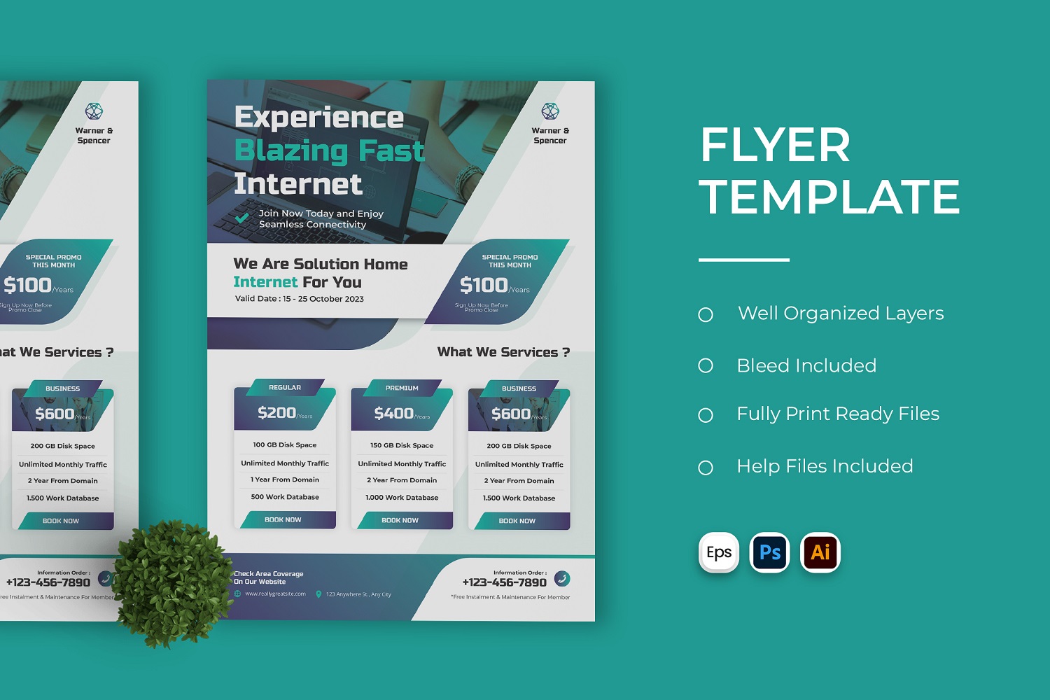 Internet Services Flyer Template