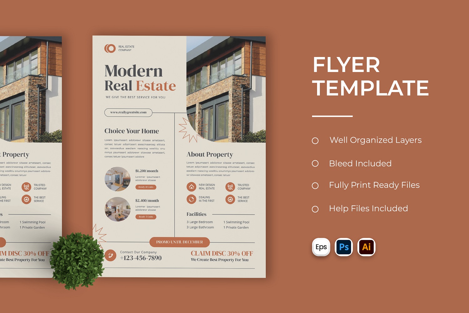 Modern Real Estated Flyer Template