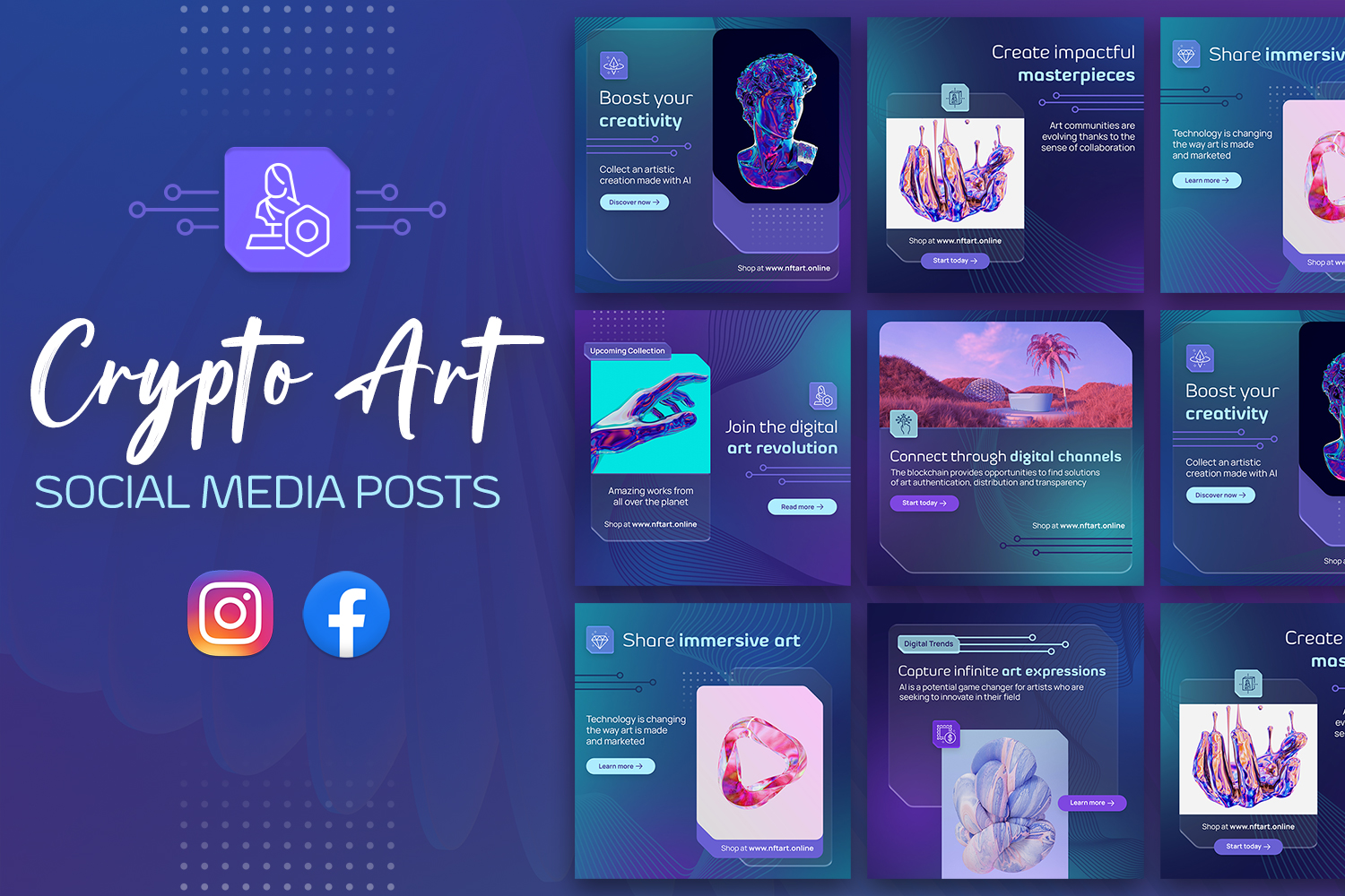 Crypto Art - AI Banner Templates