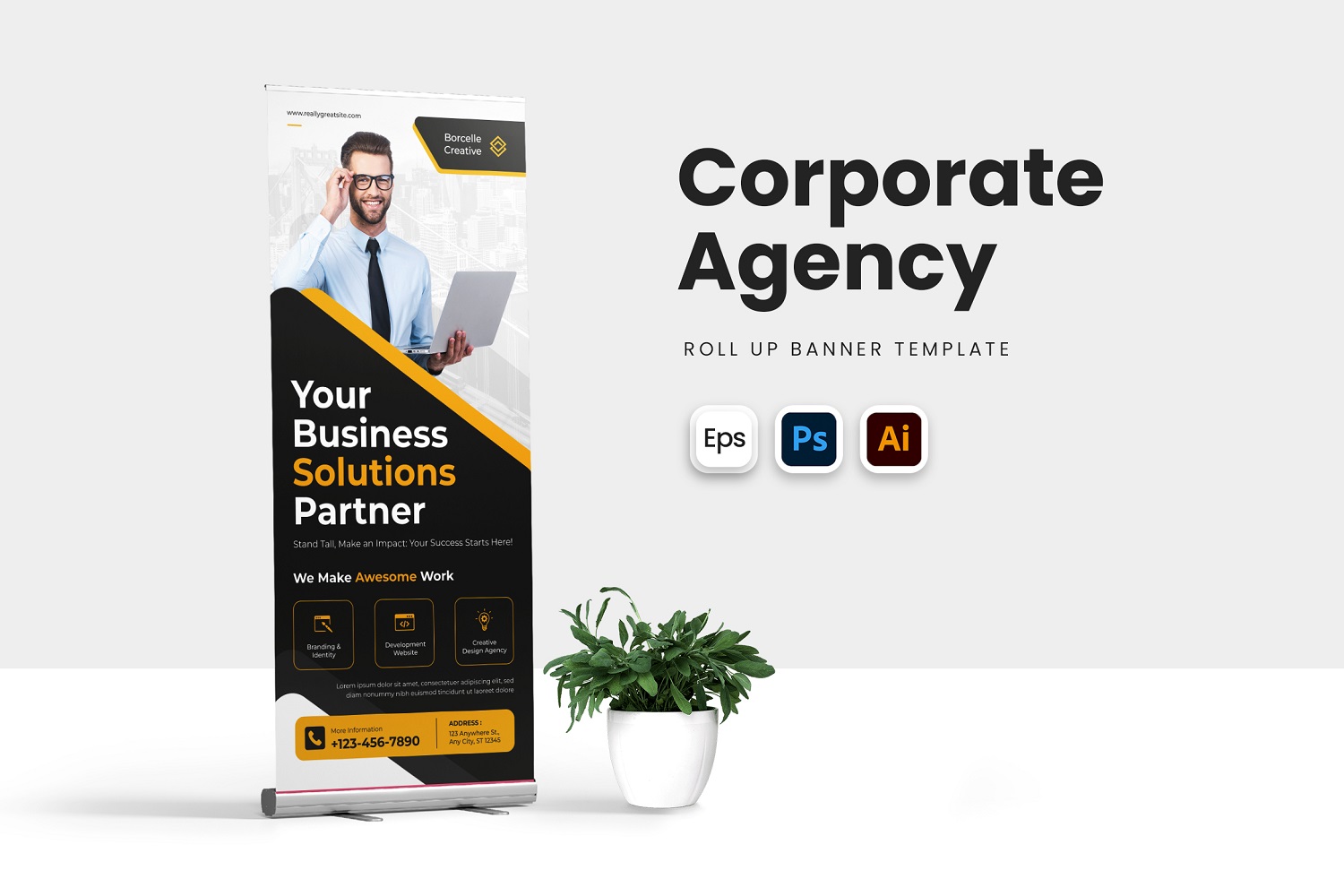 Corporate Agency Roll Up Banner