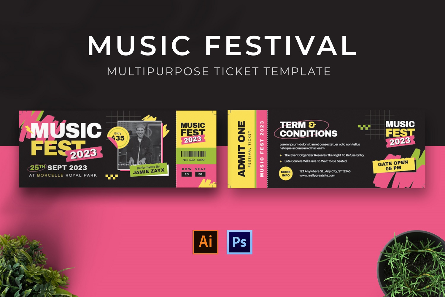 Black & Yellow Music Festival Ticket