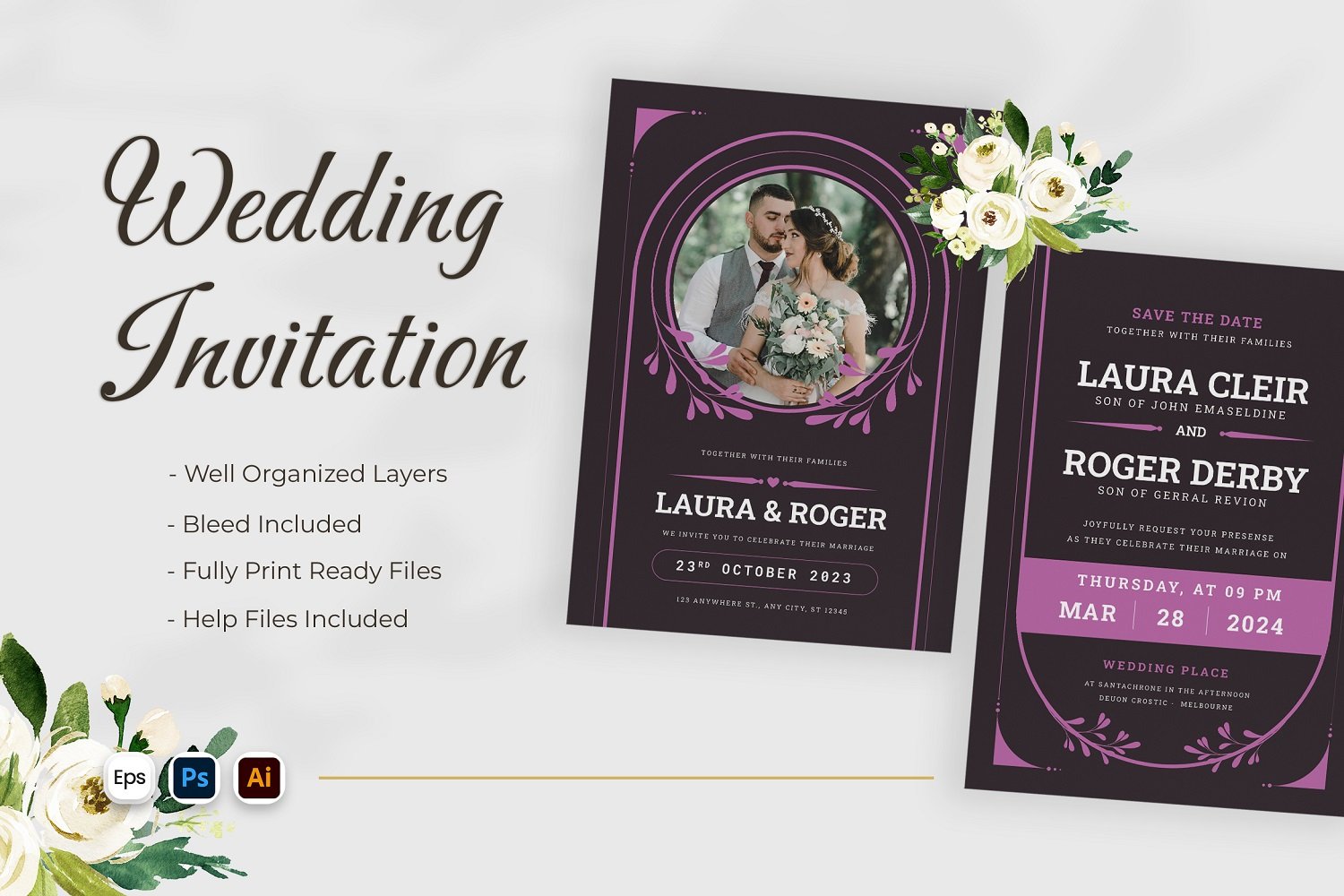 Modern Wedding Invitation