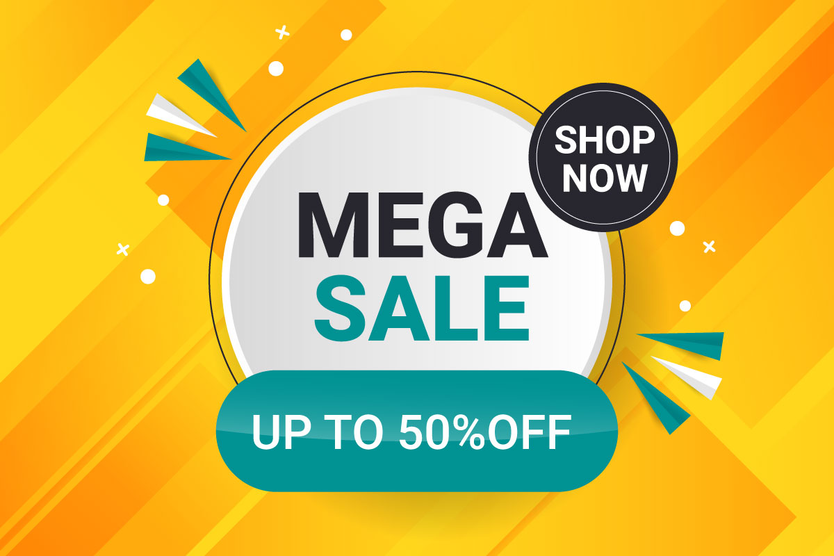 Sale banner set promotion with the yellow background idea  and super offer banner template