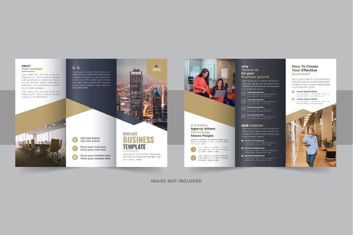 Business Brochure Trifold Template design