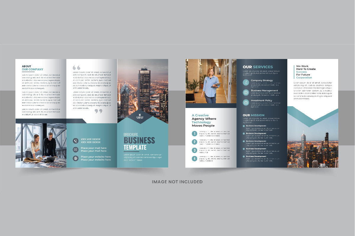 Business Brochure Trifold design Template