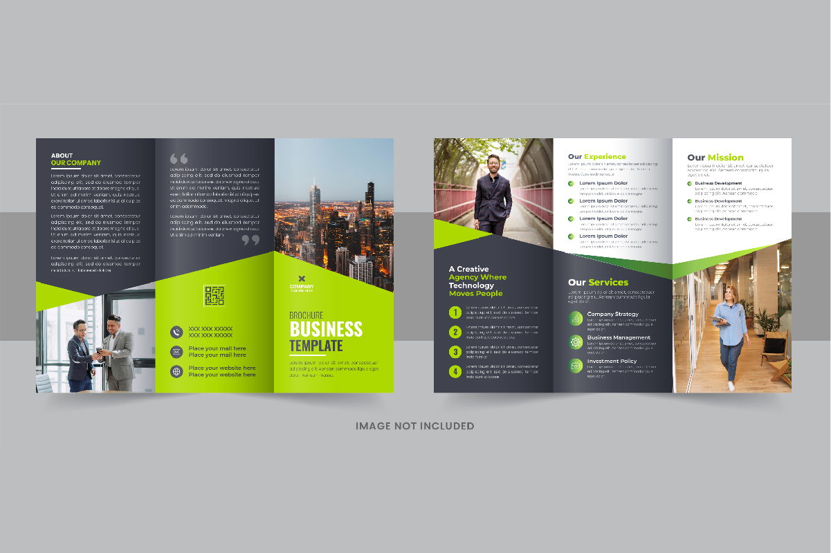 Modern Business Brochure Trifold Template