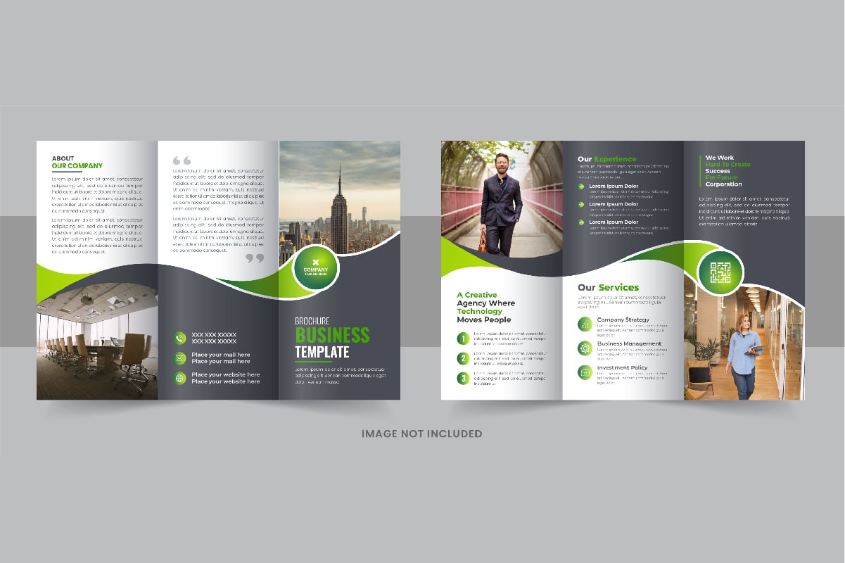 Business Brochure Trifold design Template vector