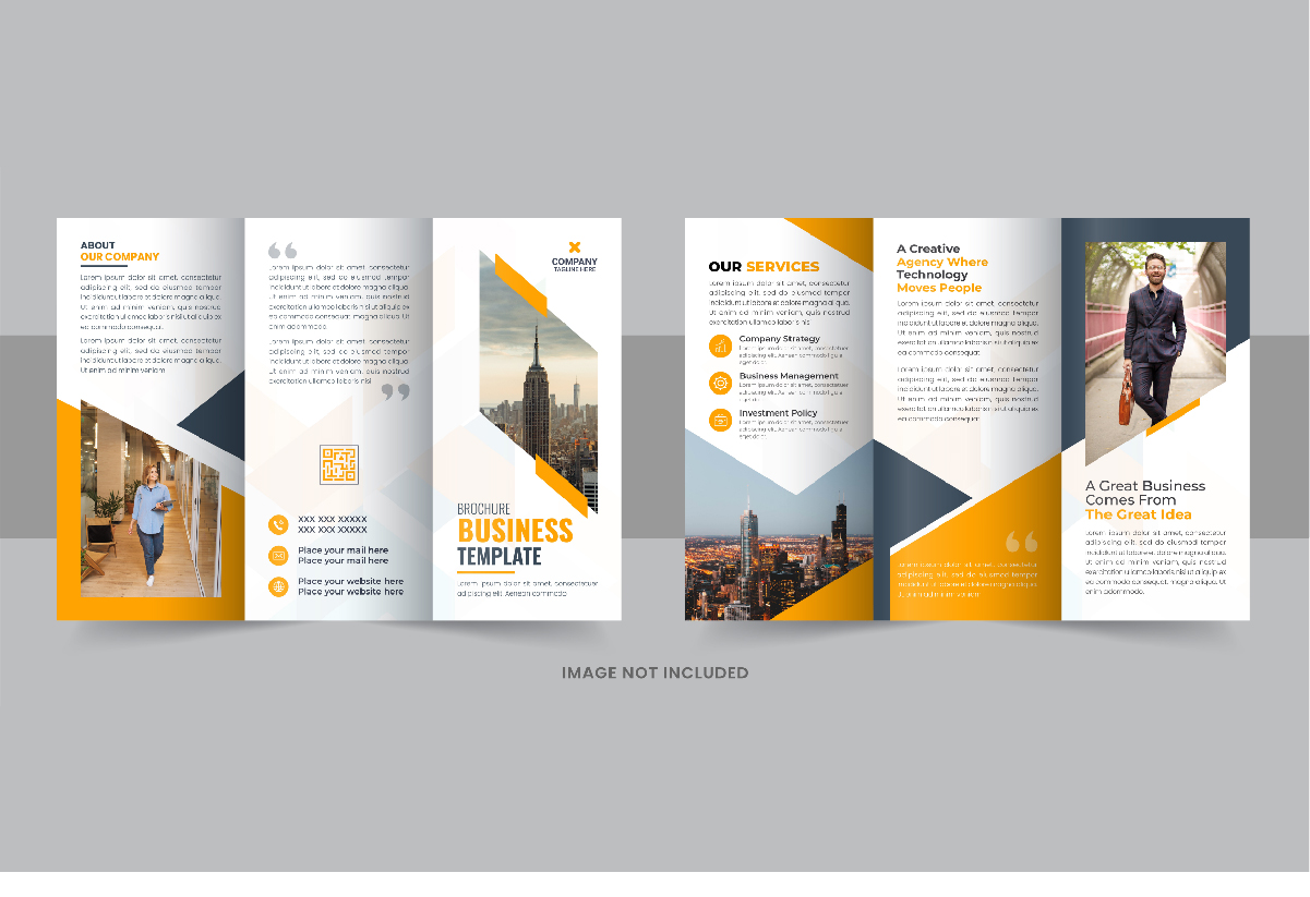 Modern Business Brochure Trifold Template design