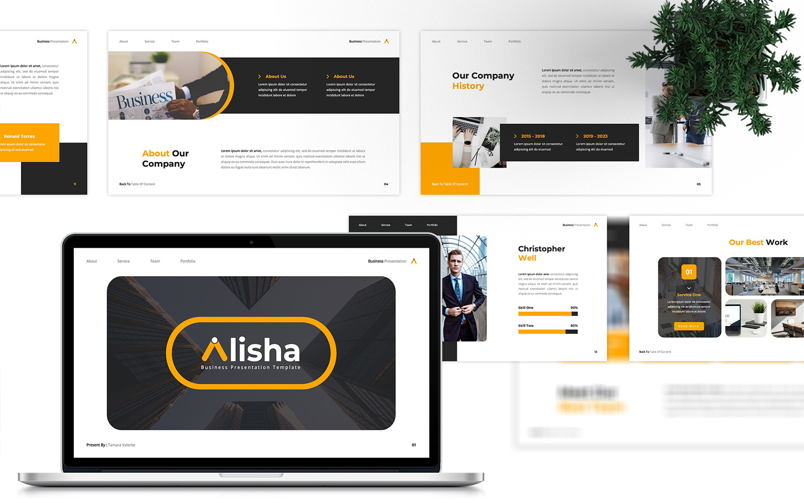 Alisha - Business Google Slides Template