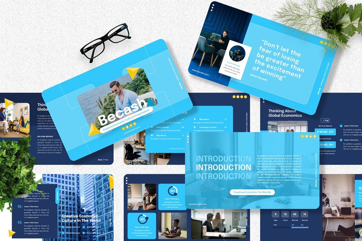 Becash - Creative Economic Culture Googleslide Template