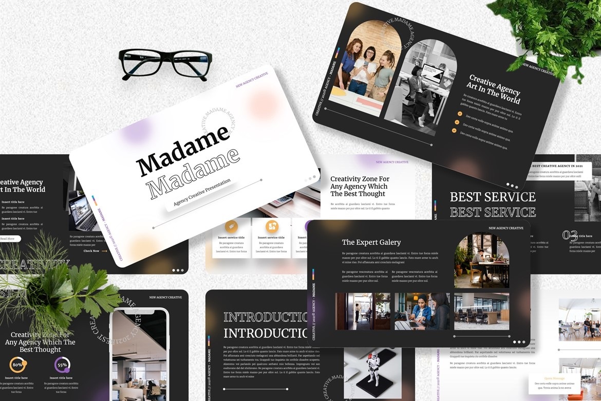 Madame - Agency Creative Powerpoint Template