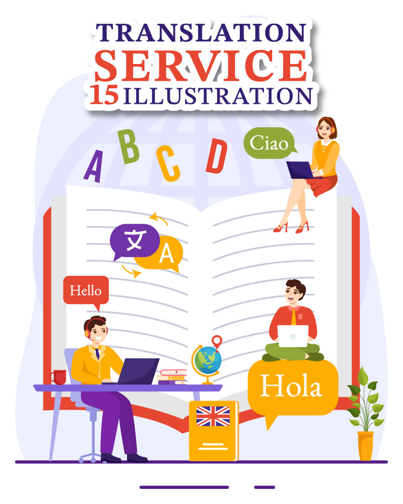 15 Translation Service Illustration