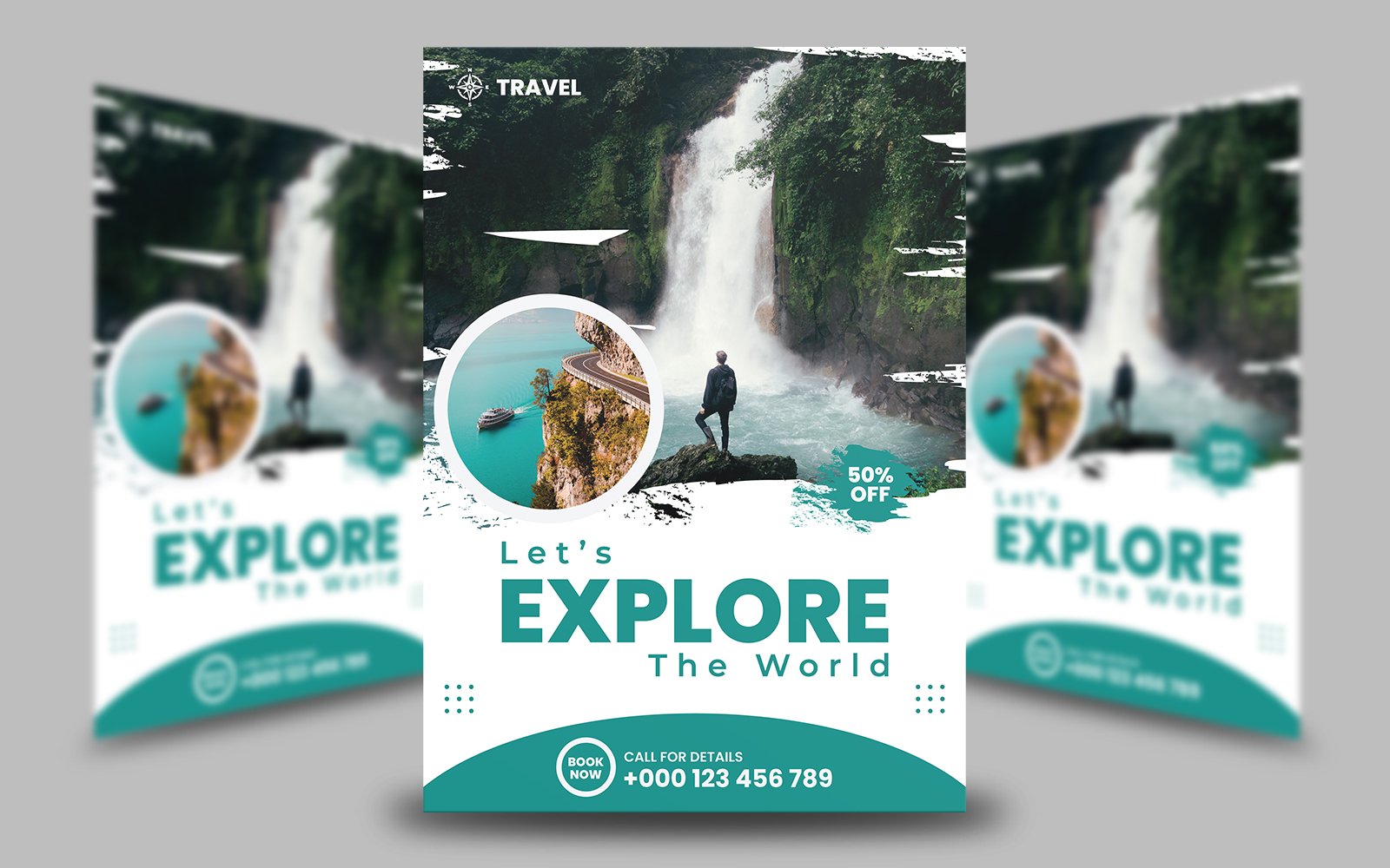 Let's Explore The World Flyer Template
