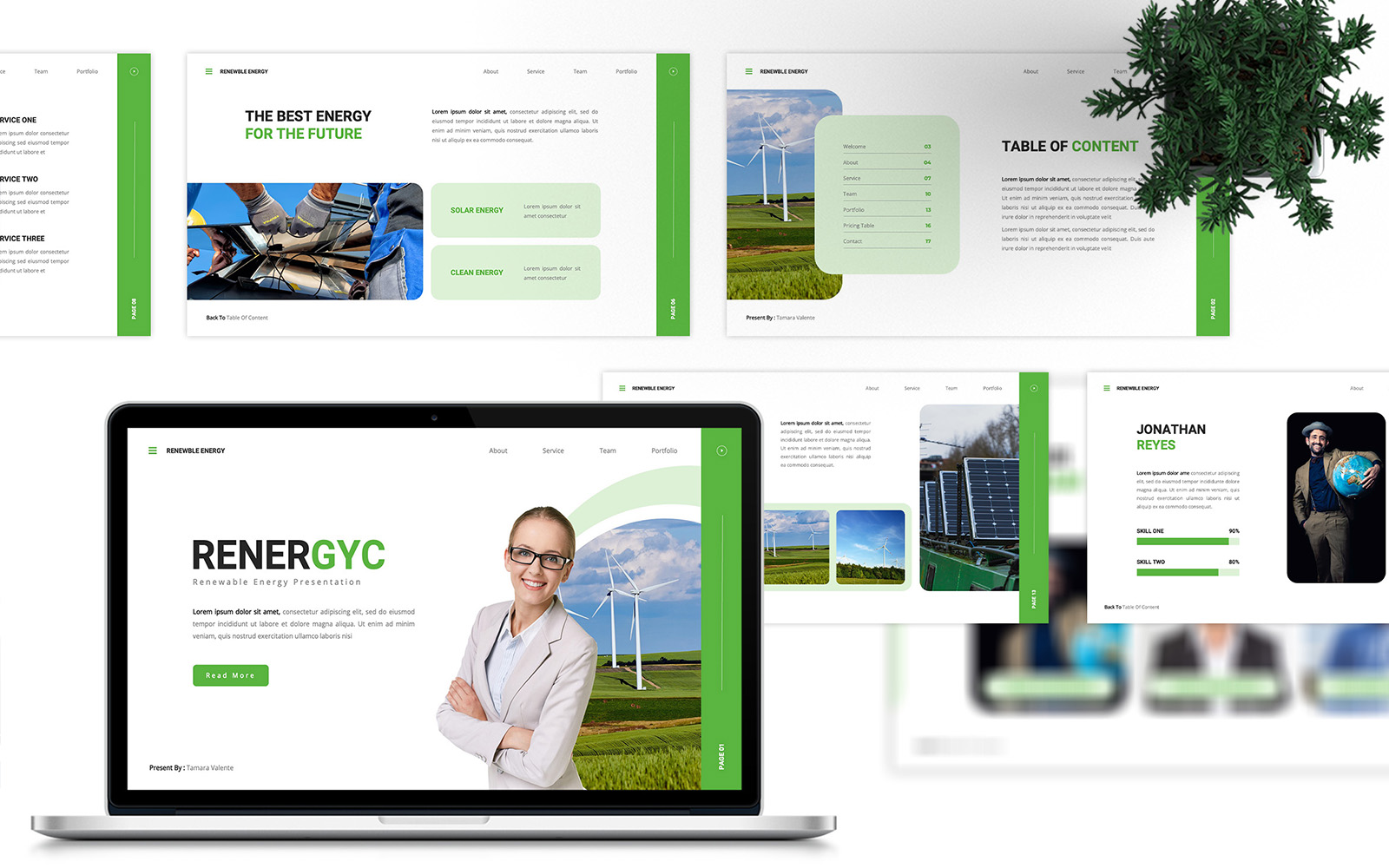 Renergyc - Renewable Energy PowerPoint Template