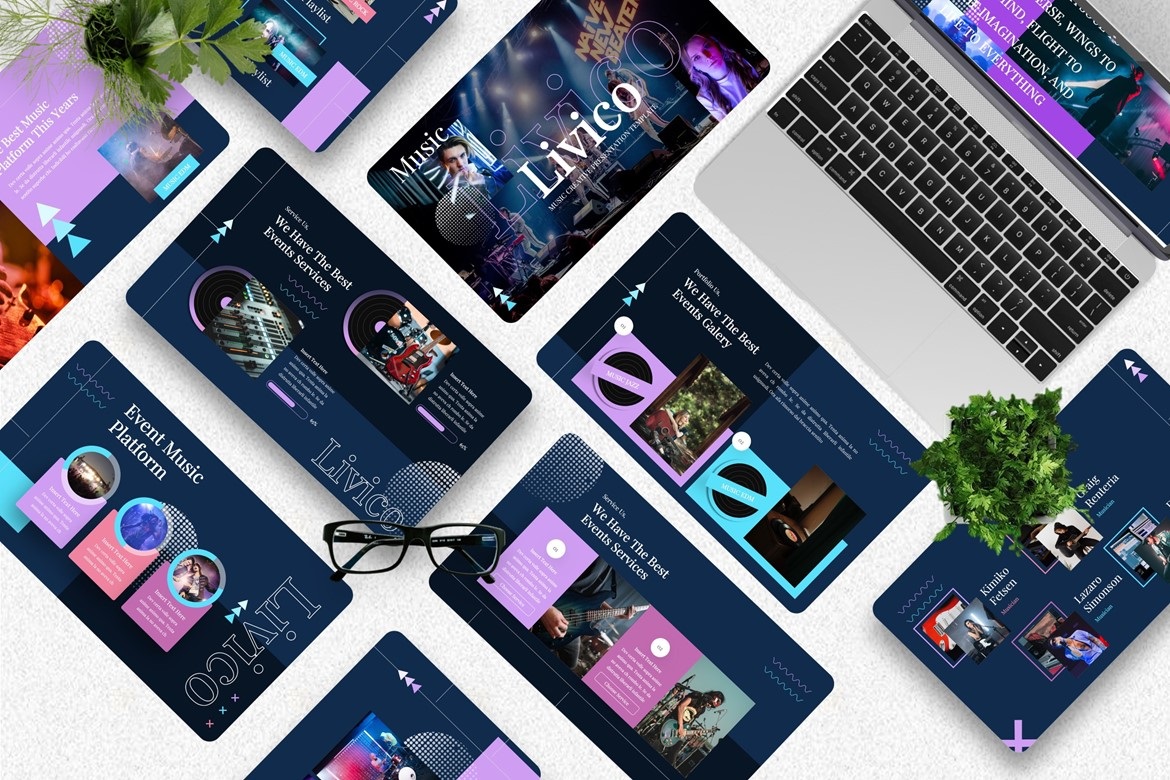 Livico - Musical Creative Powerpoint Template