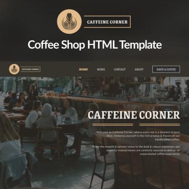 Cafe Coffee Responsive Website Templates 343279