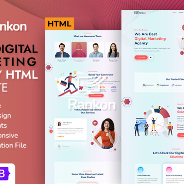 Agency Template Responsive Website Templates 343283