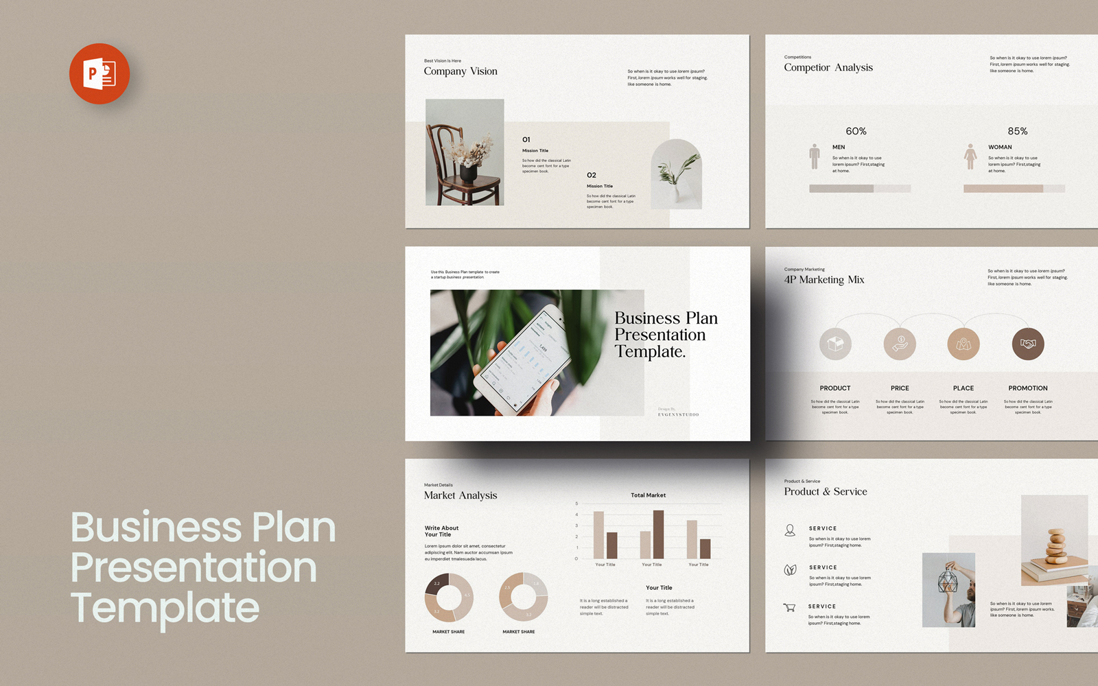 Business Plan Layout PowerPoint Presentation Template