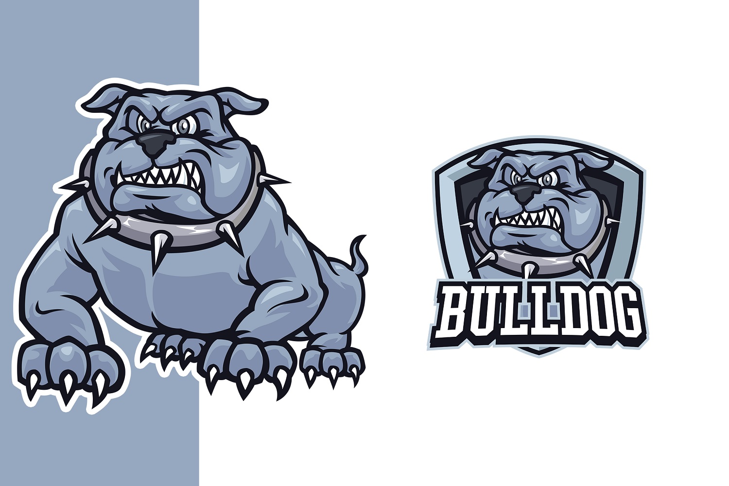 Bulldog Mascot Logo Template