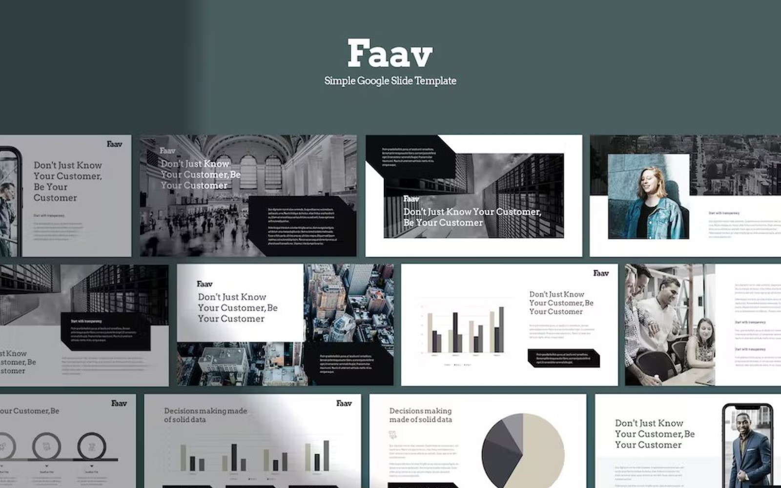 Faav - Modern & Simple Google Slides