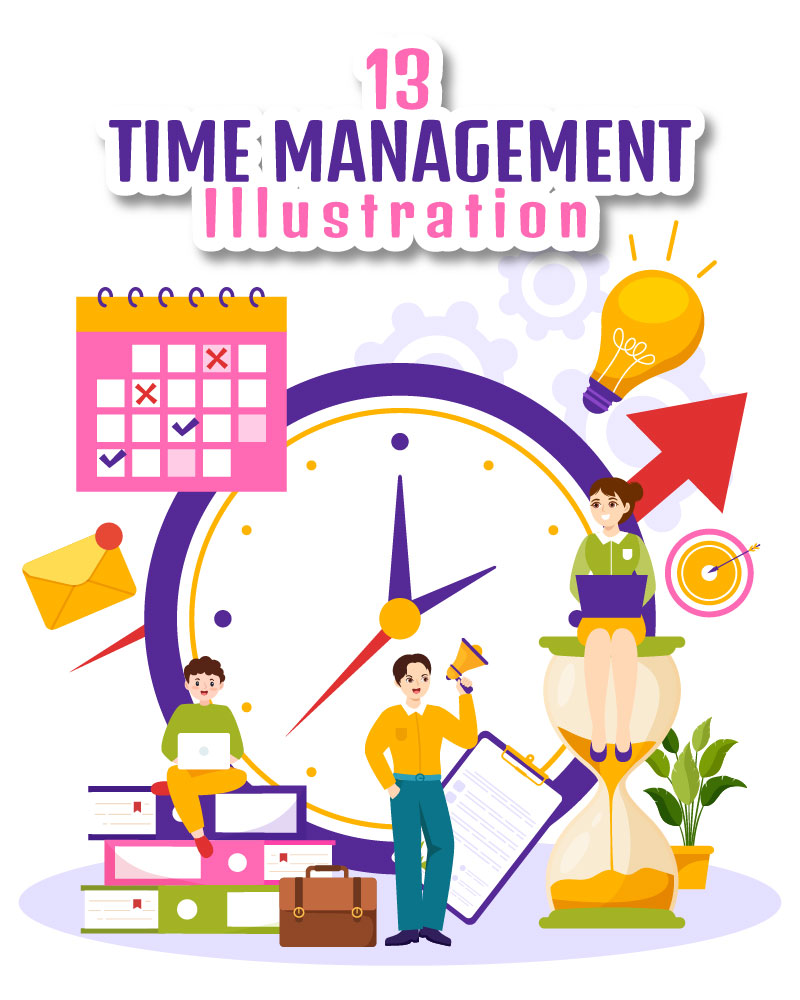 13 Time Management Planning Illustration