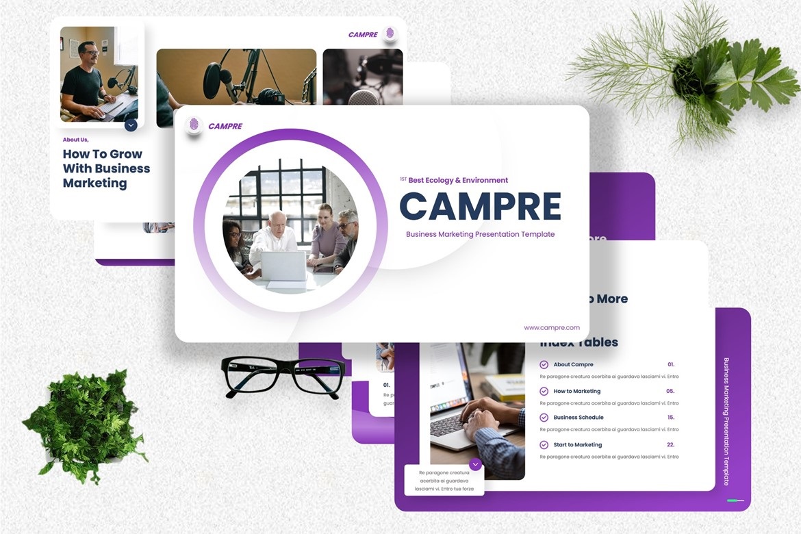 Campre -  Marketing Googleslide Template