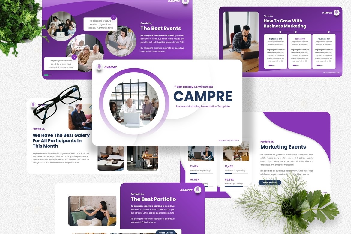 Campre -  Marketing Powerpoint Template