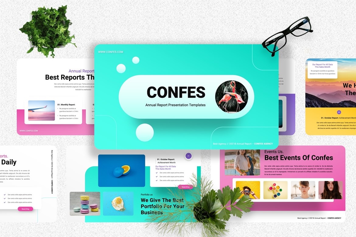 Confes - Annual Report Keynote Template
