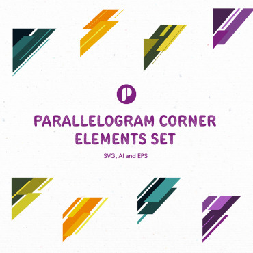 Corner Parallelogram Illustrations Templates 343514