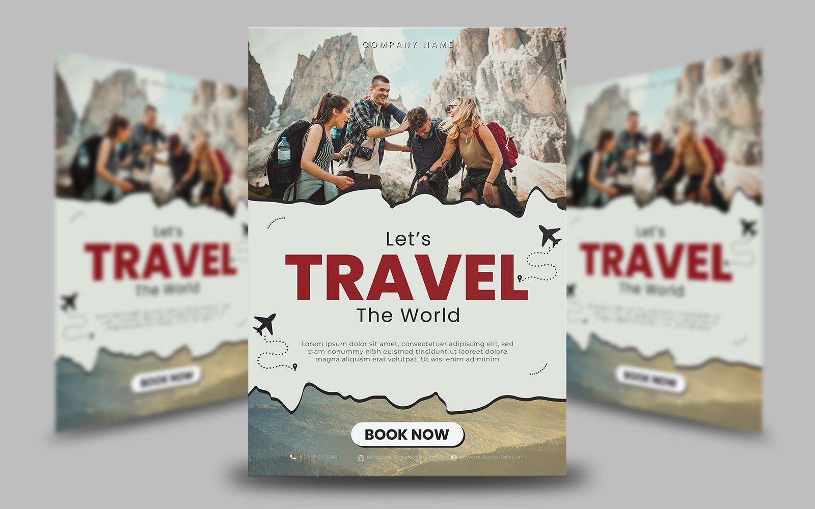 Travel Flyer Template Design 3