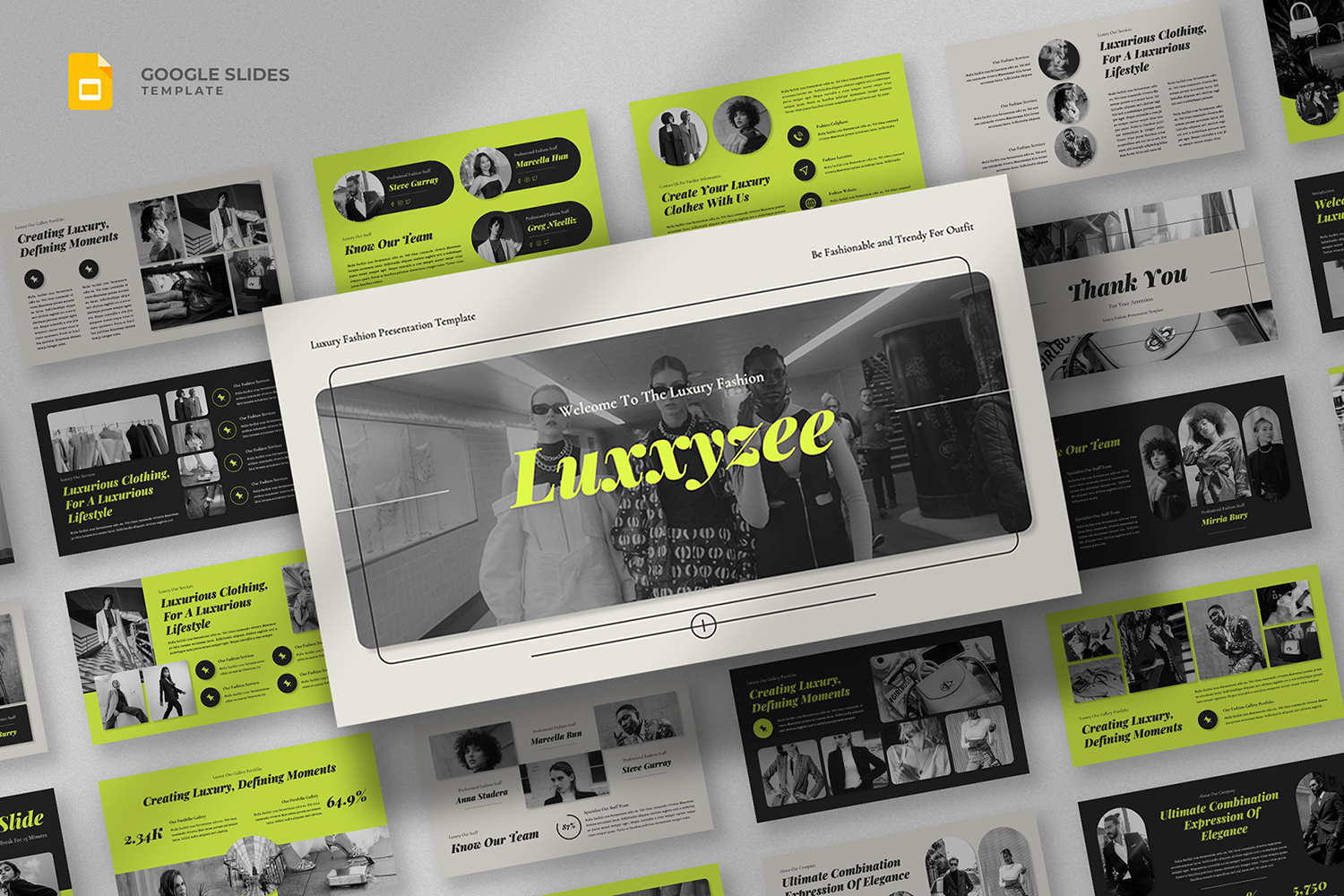 Luxxyzee - Luxury Fashion Google Slides Template