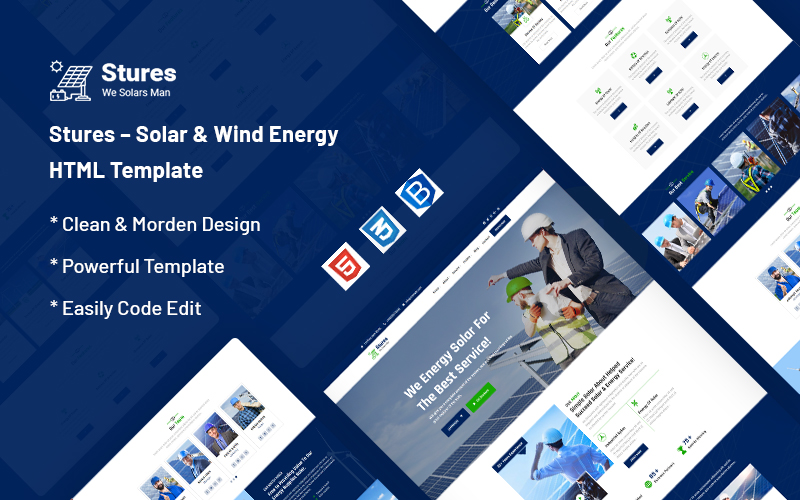Stures – Solar & Wind Energy Website Template