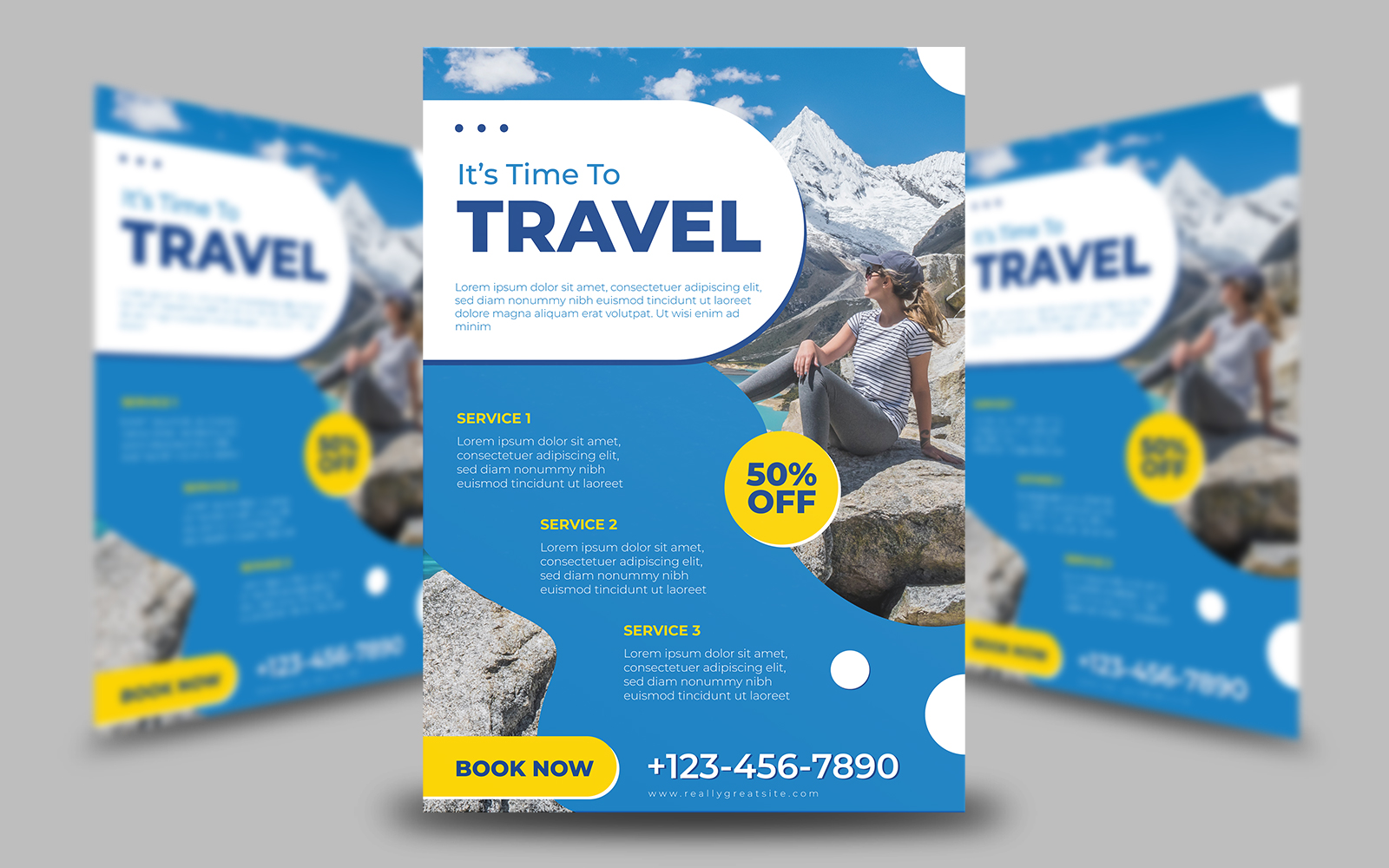 Travel Flyer Template Design 4