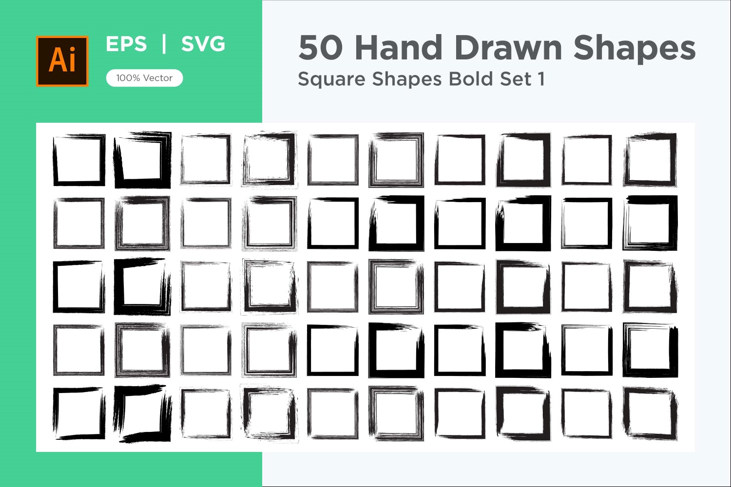 Square Shape Bold 50_Set V 1