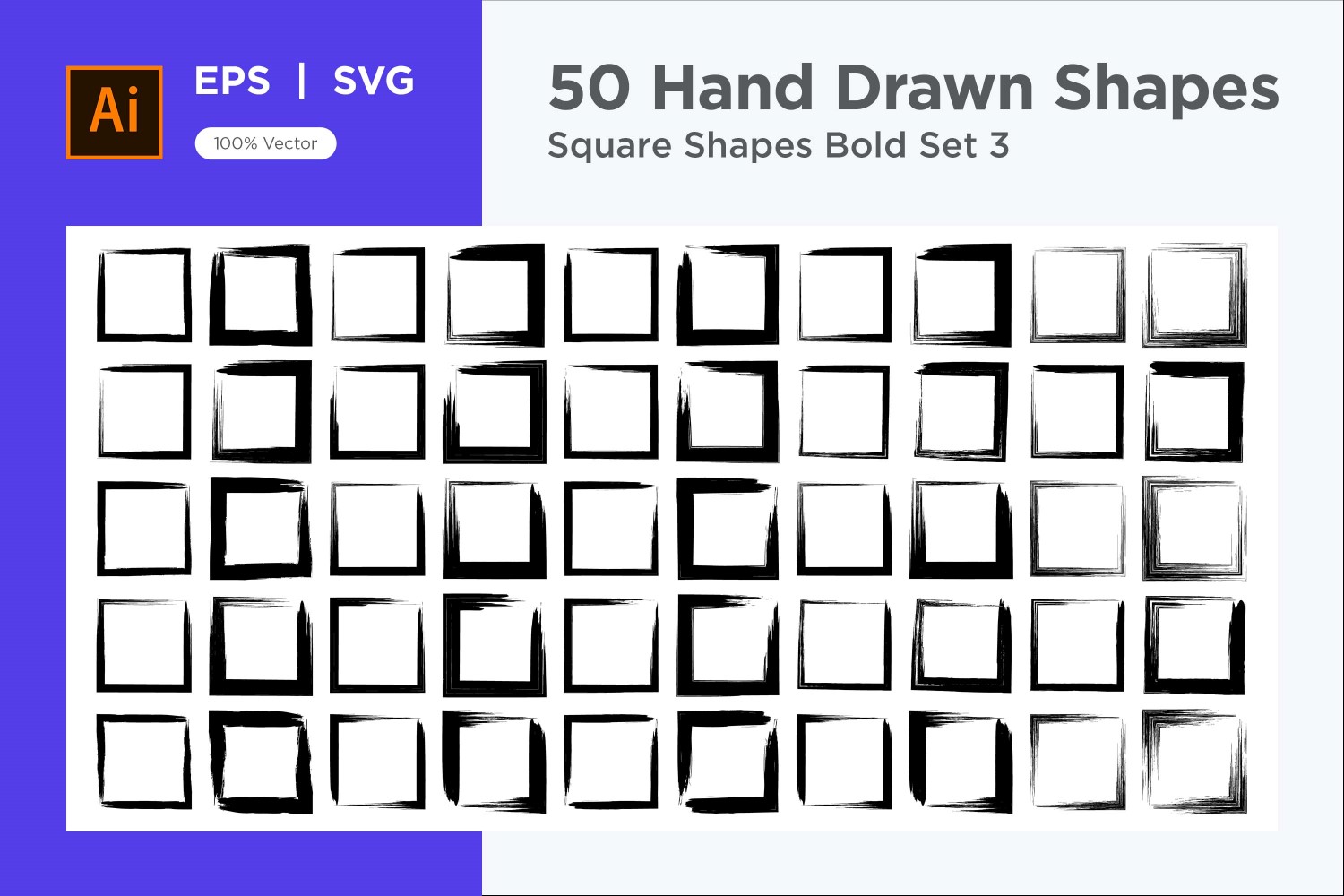 Square Shape Bold 50_Set V 3