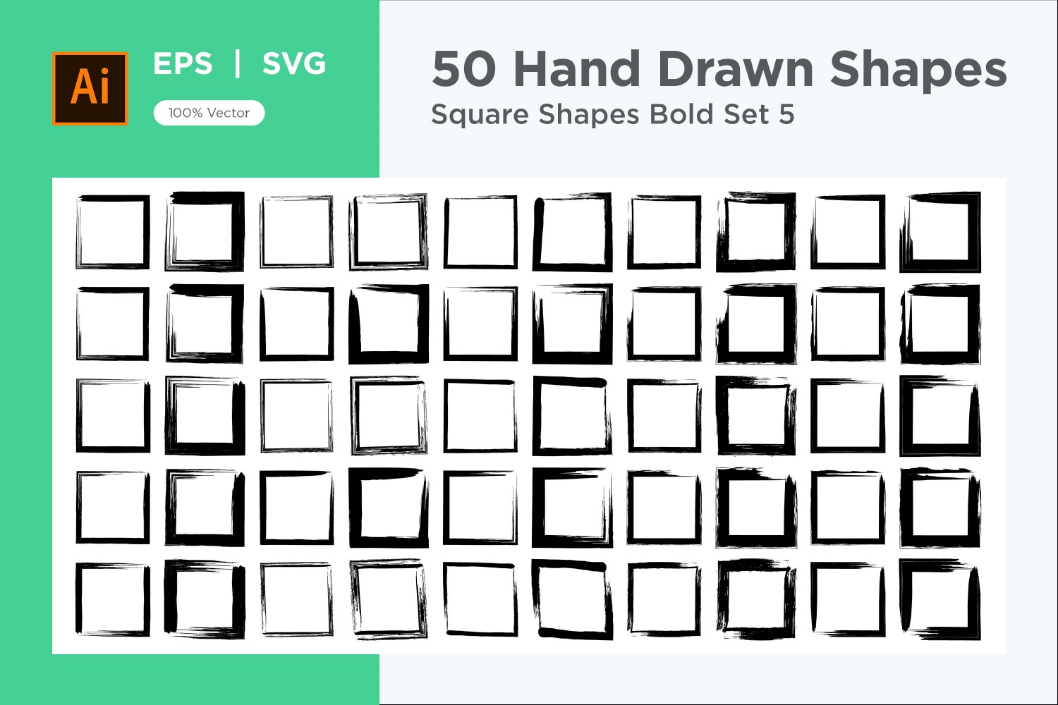 Square Shape Bold 50_Set V 5