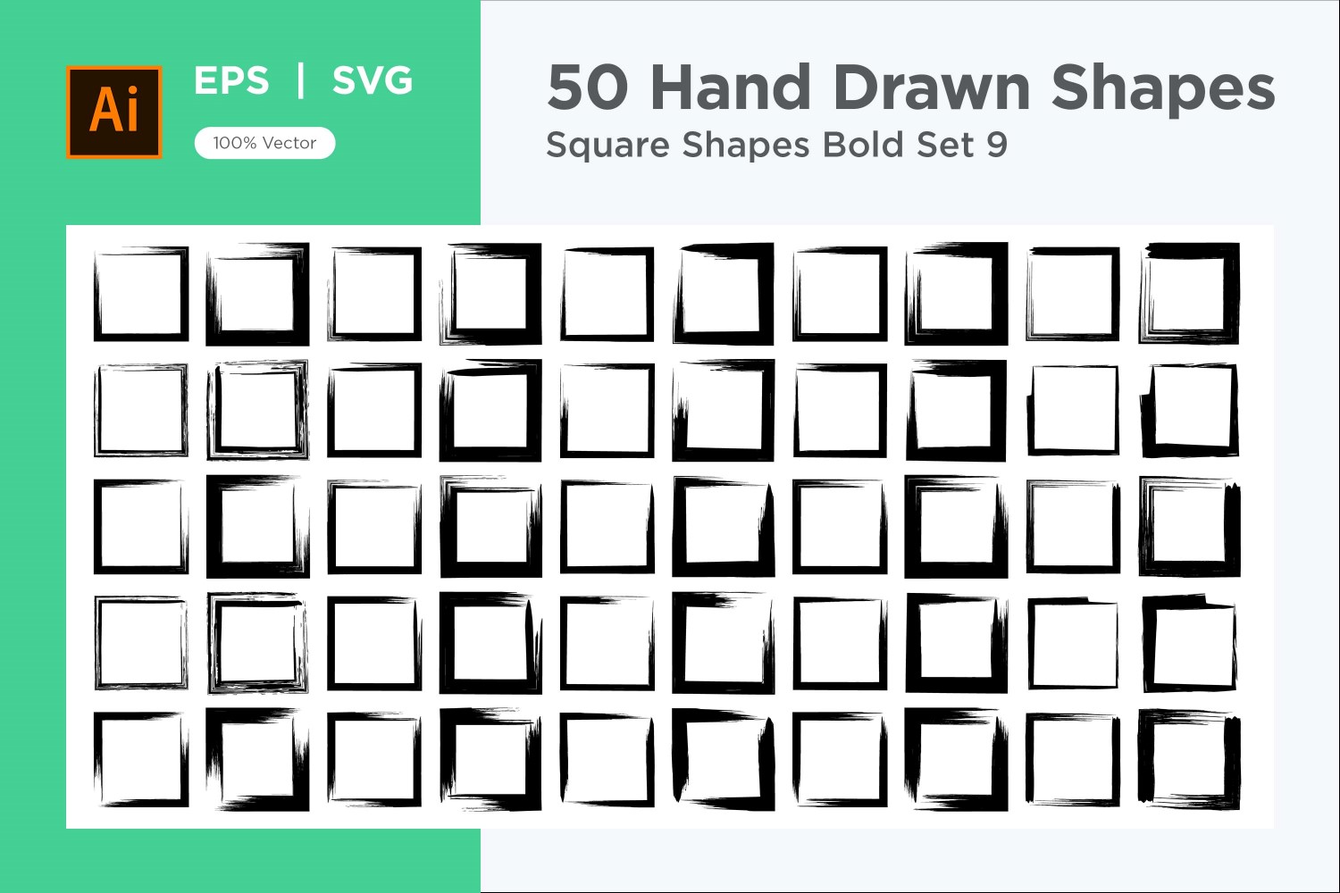 Square Shape Bold 50_Set V 9
