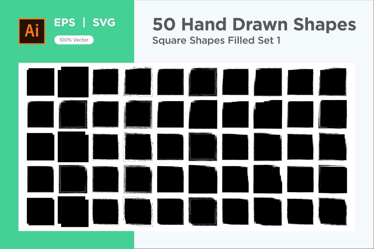 Square Shape Filled 50_Set V 1