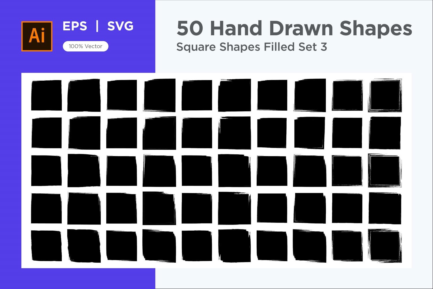 Square Shape Filled 50_Set V 3