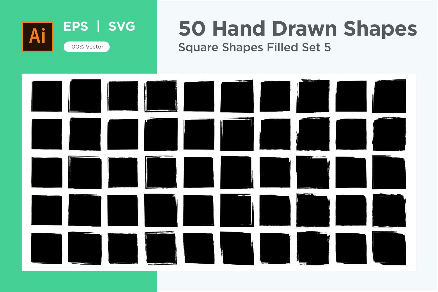 Square Shape Filled 50_Set V 5