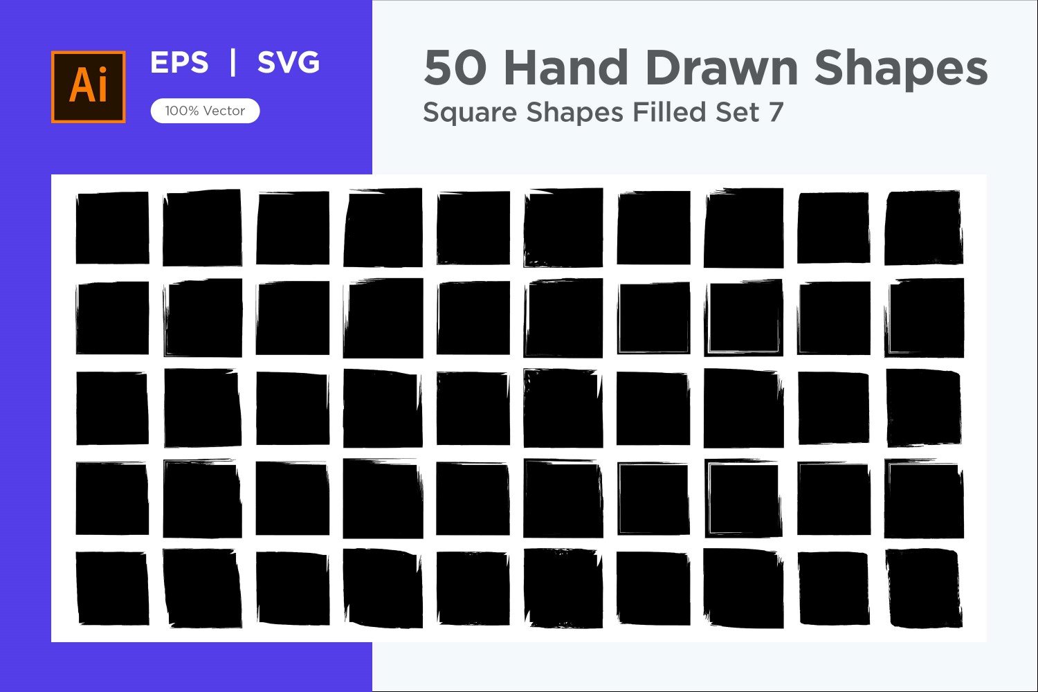 Square Shape Filled 50_Set V 7